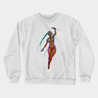 Neon bodysuit - transparent version Crewneck Sweatshirt